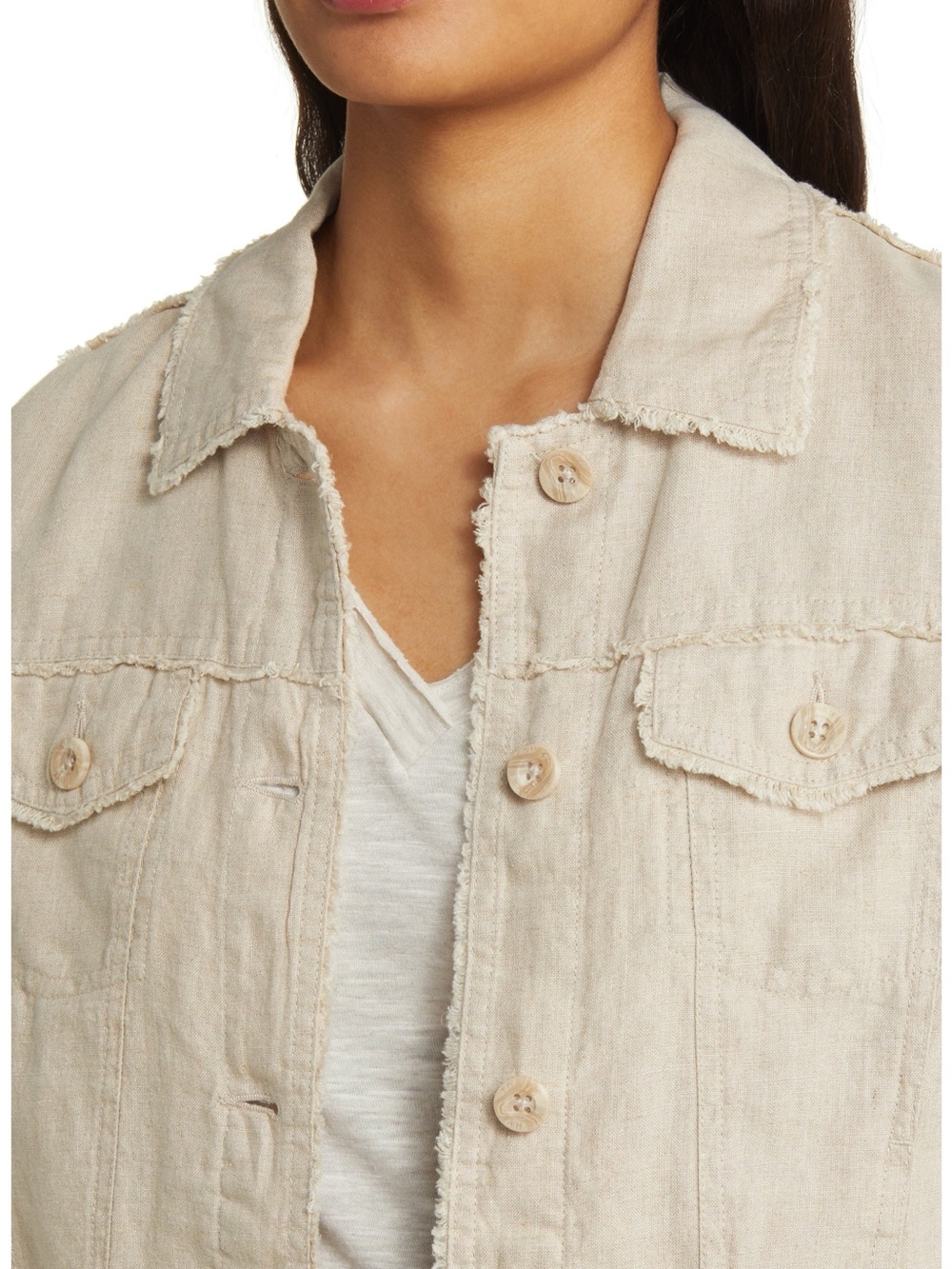 TOMMY BAHAMA Two Palms Linen Raw-Edge Jacket - Picture 4 of 16